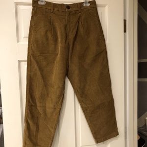 NWT Brown High-waisted corduroy pants